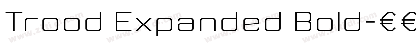 Trood Expanded Bold字体转换